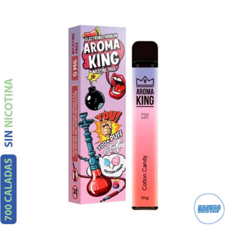 Vaper Desechable Aroma King Cotton Candy 700 Caladas 0 mg