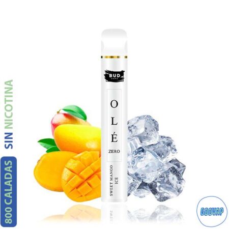 Vaper Desechable Olé Sweet Mango Ice 800 Caladas 0 mg