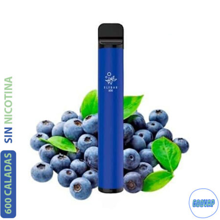 Vaper Desechable Elfbar Blueberry 600 Caladas 0 mg