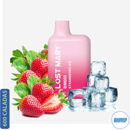 Vaper Desechable Lost Mary Strawberry Ice 600 Caladas 20 mg