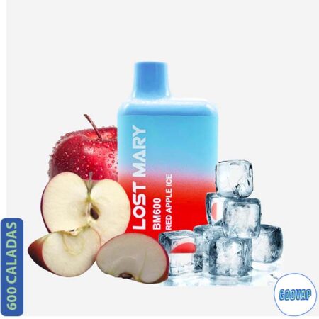 Vaper Desechable Lost Mary Red Apple Ice 600 Caladas 20 mg
