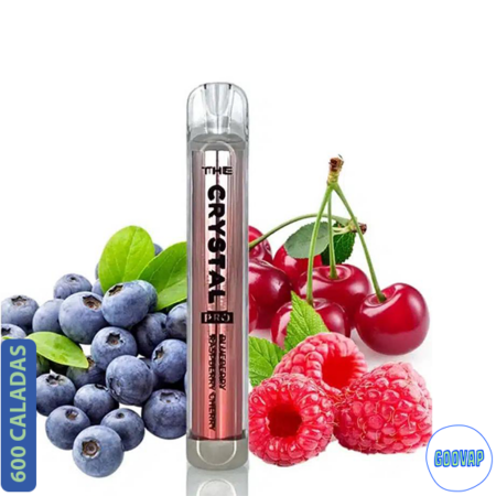 Vaper Desechable Kudos Crystal Blueberry Raspberry 600 Caladas 20 mg