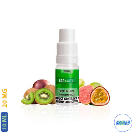 Sales de Nicotina Barsalts Kiwi, Guava & Passion Fruit 10 ML 20 mg