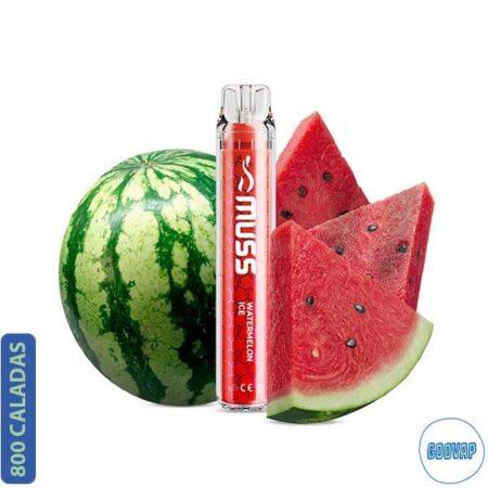 Vaper Desechable Muss Crystal Watermelon Ice 800 Caladas 20 mg