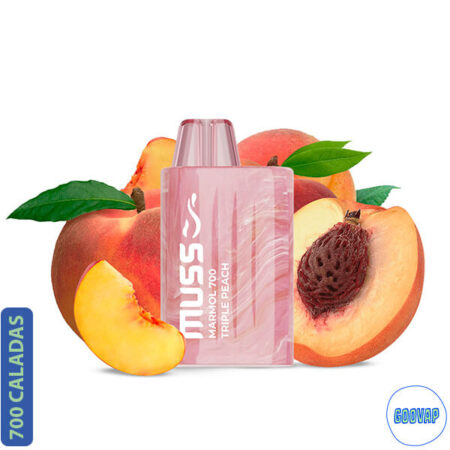 Vaper Desechable Muss Marmol Triple Peach 700 Caladas 20 mg