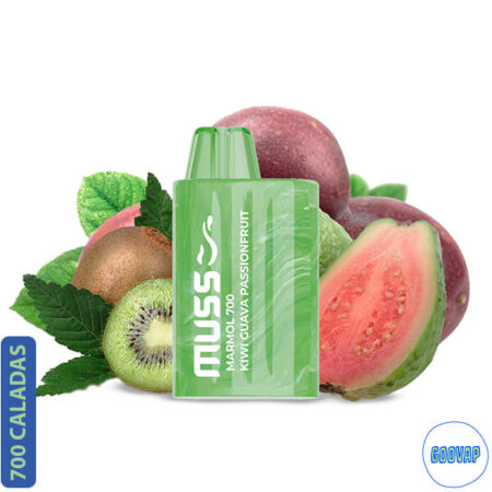 Vaper Desechable Muss Marmol Kiwi Guava Passionfruit 700 Caladas 20 mg