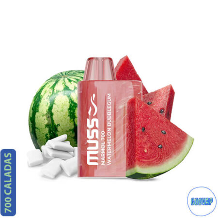 Vaper Desechable Muss Marmol Watermelon Bubblegum 700 Caladas 20 mg