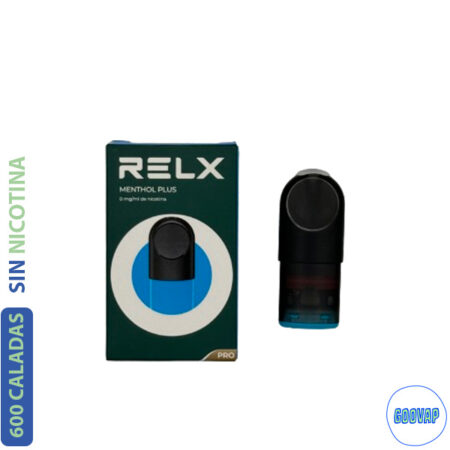 Recarga Relx 1 Pro Pod Menthol Plus 600 Caladas 1,9 ML 0 mg
