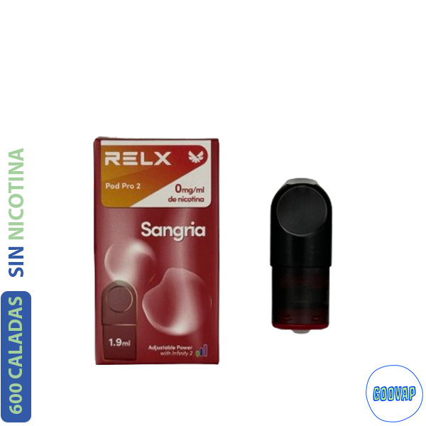 Recarga Relx 1 Pro Pod Sangria 600 Caladas 1,9 ML 0 mg