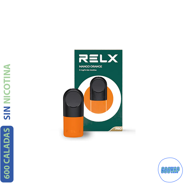 Recarga Relx 1 Pro Pod Mango Orange 600 Caladas 1,9 ML 0 mg