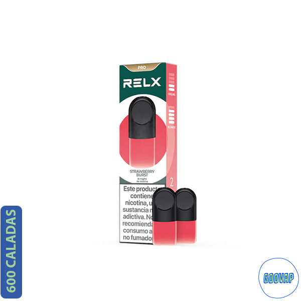 Recarga Relx 2 Pro Pod Strawberry Burst (Doble) 600 Caladas 1,9 ML 18 mg