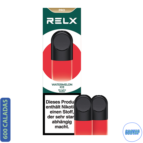 Recarga Relx 2 Pro Pod Watermelon Ice 600 Caladas 1,9 ML 18 mg