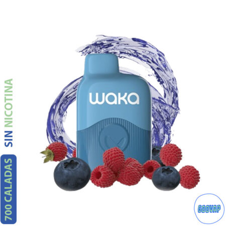 Vaper Desechable Waka  Sopro Onic Blueberry Raspberry 700 Caladas 0 mg