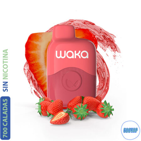 Vaper Desechable Waka  Sopro Onic Strawberry Burst 700 Caladas 0 mg