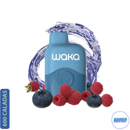 Vaper Desechable Waka  Sopro Blueberry Raspberry 600 Caladas 18 mg